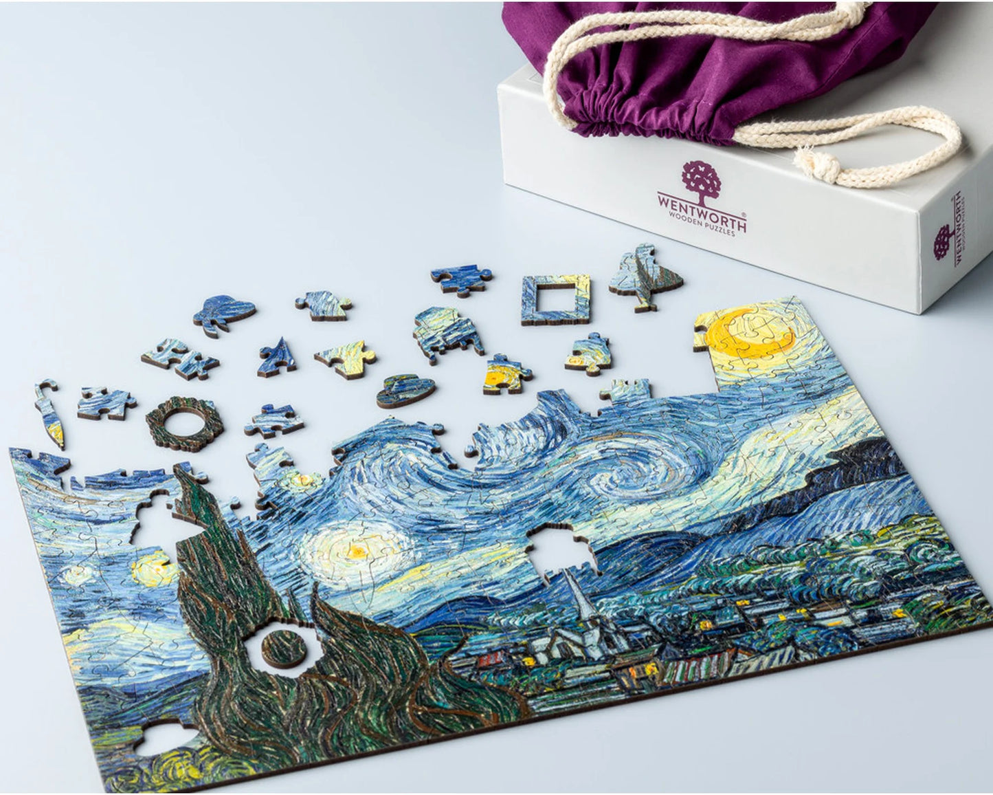 Wooden puzzle "Starry night" 140 pieces