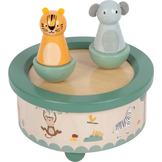 Ξύλινο μουσικό κουτί Safari με μαγνητικές φιγούρες