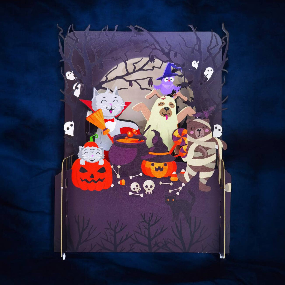 Ευχετήρια κάρτα pop-up  Halloween