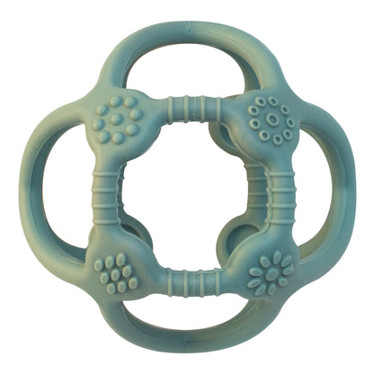 Silicone ball-shaped teether, green