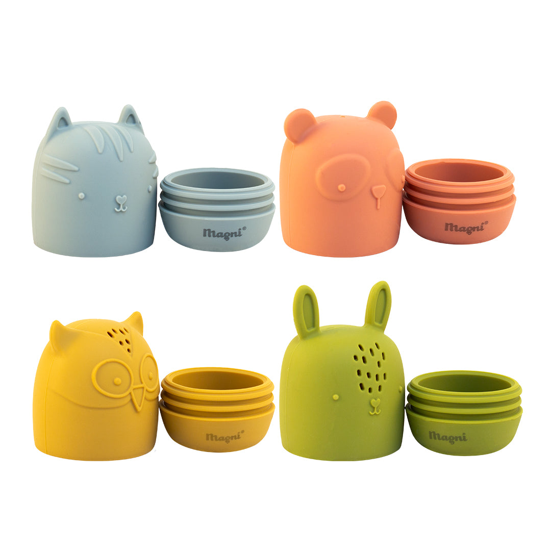 Ζωάκια σιλικόνης για παιχνίδι στο μπάνιο