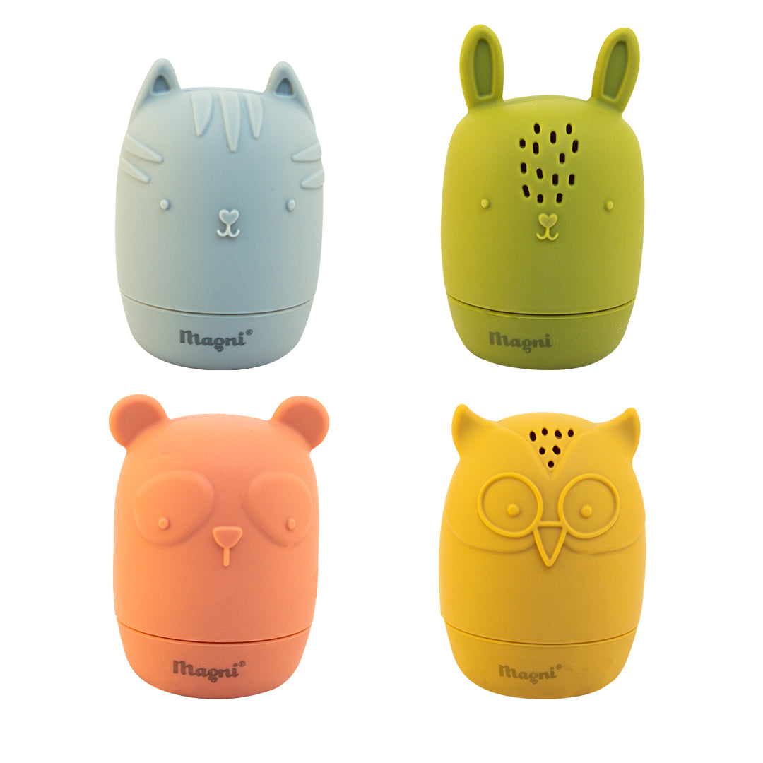 Ζωάκια σιλικόνης για παιχνίδι στο μπάνιο