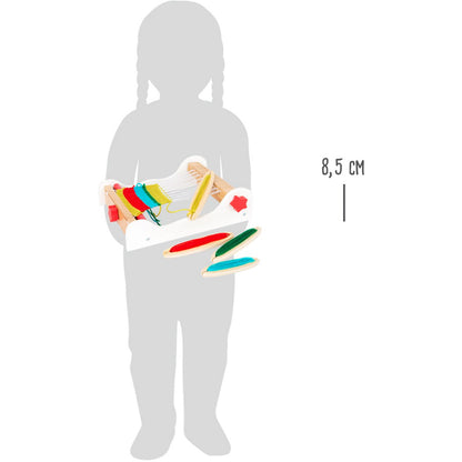 Ξύλινος αργαλειός με νήματα 4+