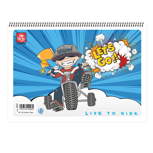 Spiral Drawing Pad B5 40φ Special