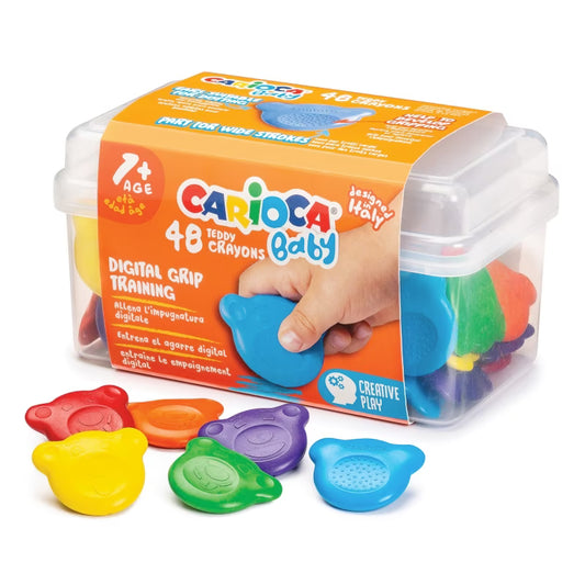 Κραγιόν Carioca baby teddy, 48 κραγιόν,  ηλικίες 1+