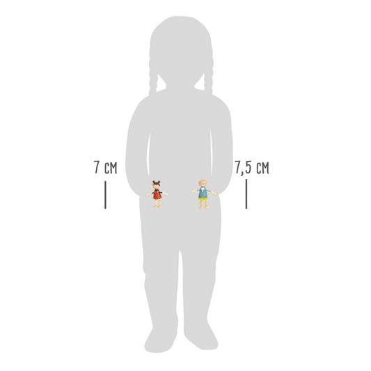 Ξύλινες κούκλες με αρθρώσεις-Οικογένεια