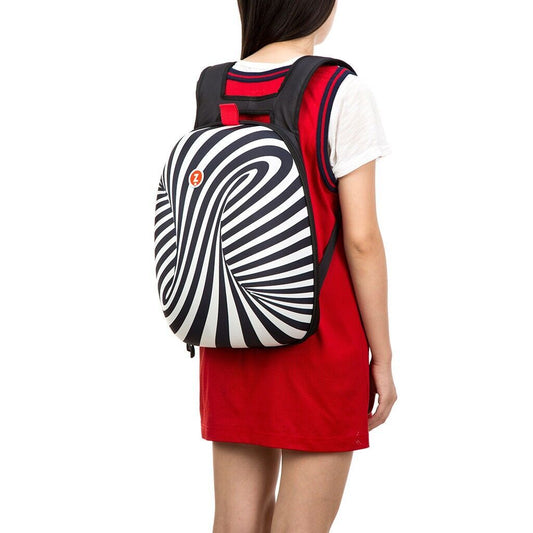 ZIPIT Shell Backpack, Black & White - Image 3