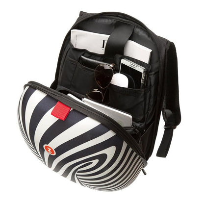 ZIPIT Shell Backpack, Black & White - Image 2