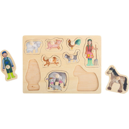 Ξύλινο παζλ με θέμα την αγροτική ζωή