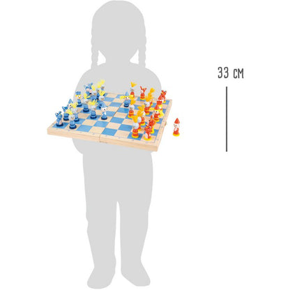 Ξύλινο σετ σκάκι "Ιππότες" για παιδιά