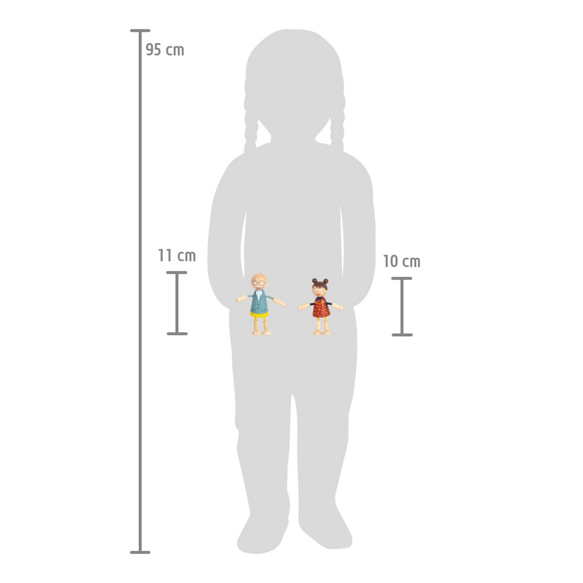 Ξύλινες κούκλες με αρθρώσεις-Οικογένεια