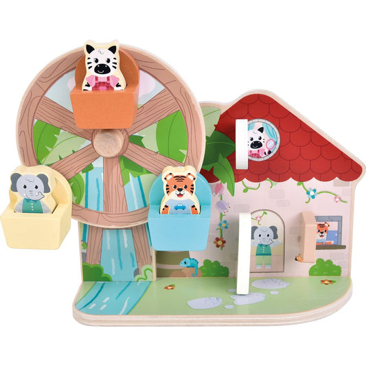 Ρόδα του λούνα παρκ με άγρια ζώα 12 μηνών+