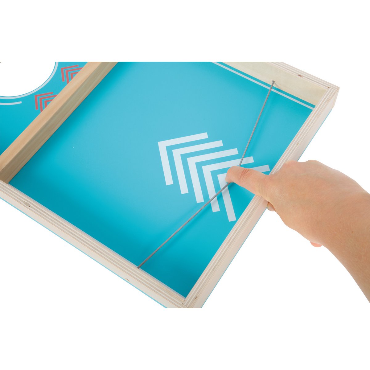 Cornhole und Sling Puck Spiel „Active“ | Geschicklichkeitsspiel | Holz