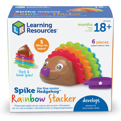 Spike the Fine Motor Hedgehog® Rainbow Stacker LER9105