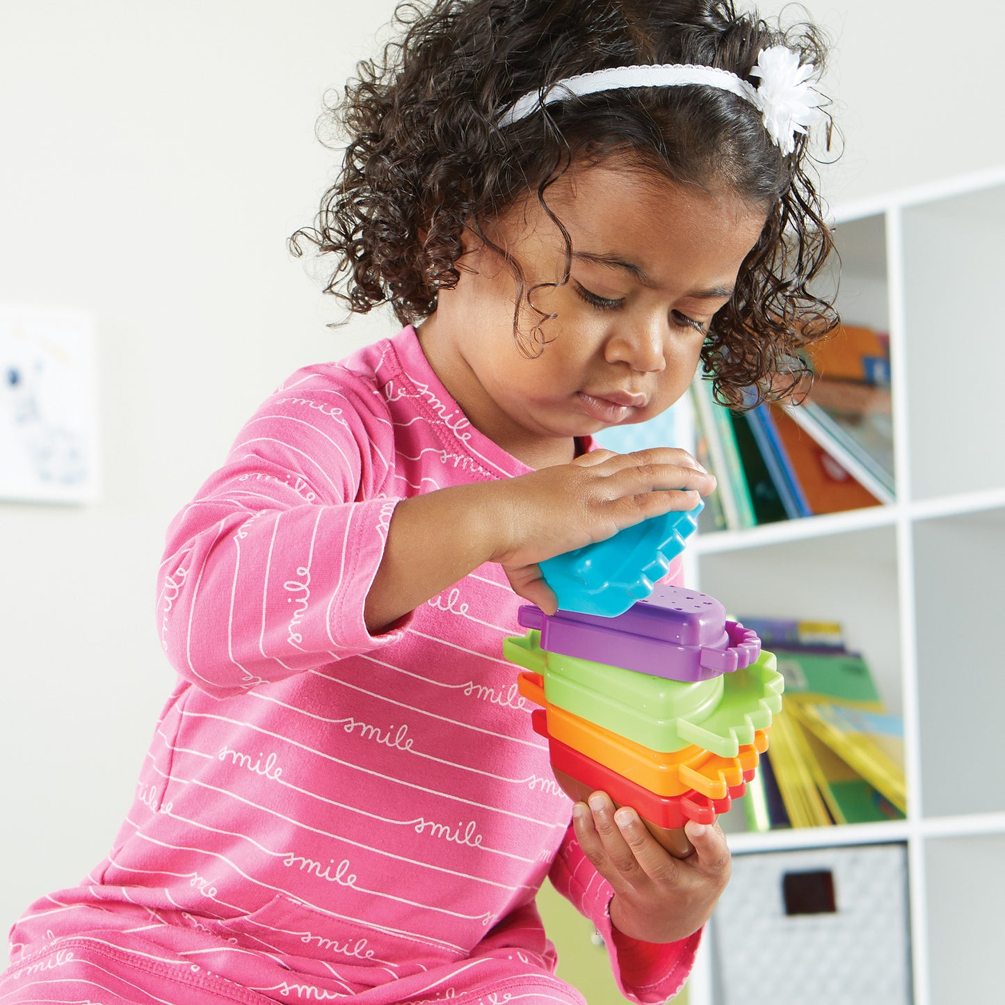 Spike the Fine Motor Hedgehog® Rainbow Stacker LER9105