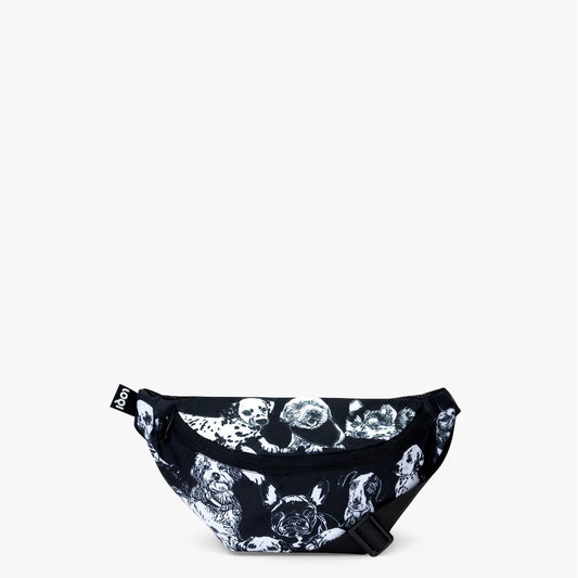 Τσάντα μέσης Loqi red poppy bee dogs Recycled Bumbag
