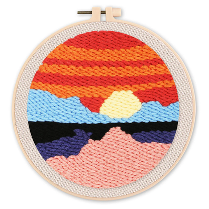 Αγναντεύοντας τη θάλασσα-Κιτ κεντήματος με punch needle