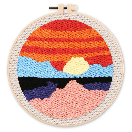 Αγναντεύοντας τη θάλασσα-Κιτ κεντήματος με punch needle