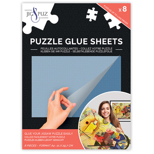 Adhesive sheets for puzzles up to 1000 pieces