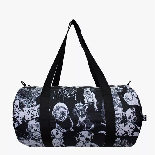 Τσάντα ταξιδιού Loqi Red Poppy Bee Dogs Weekender