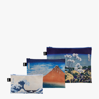 Loqi Hokusai cases, set of 3 pieces