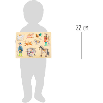 Ξύλινο παζλ με θέμα την αγροτική ζωή