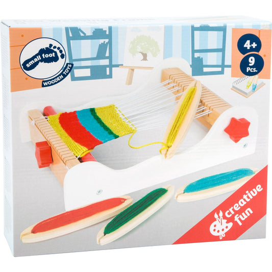 Ξύλινος αργαλειός με νήματα 4+