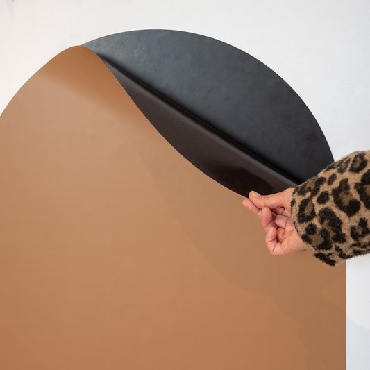 Magnetic adhesive board colored arch-caramel 