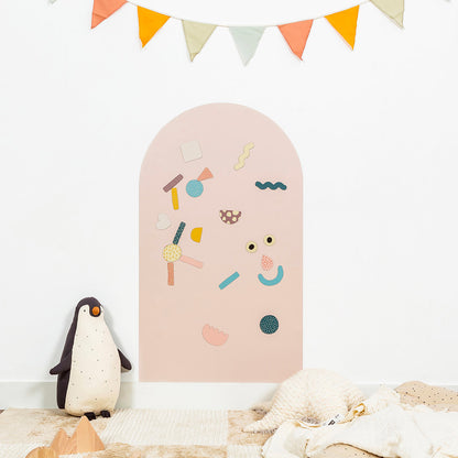 Μαγνητικός αυτοκόλλητος πίνακας χρωματιστή αψίδα-απαλό ροζ