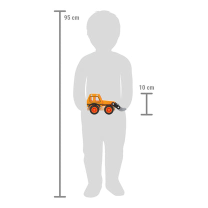 Ξύλινος εκσκαφέας, χρώμα πορτοκαλί