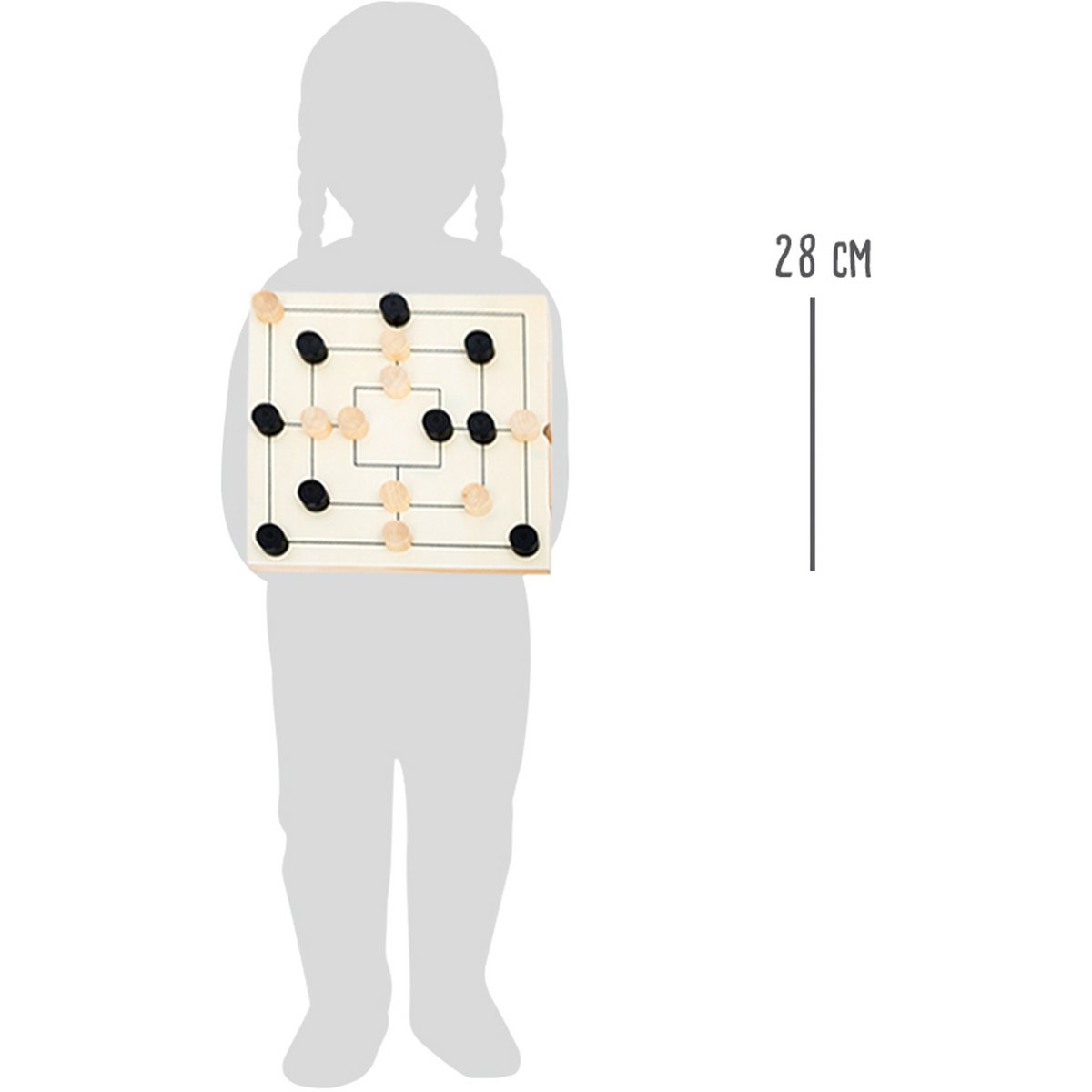 Ξύλινο σετ σκάκι-ντάμα-nine men's morris