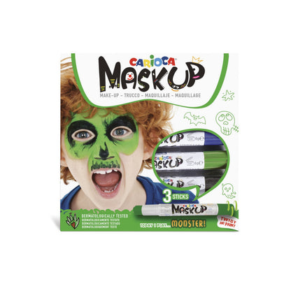 Μαρκαδόροι προσώπου Carioca mask up - monster, 3 χρώματα 43051