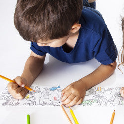 Mini Carioca painting sticker roll white coloring roll