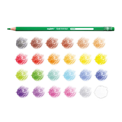 Ξυλομπογιές Carioca Tita erasable 24 χρωμάτων