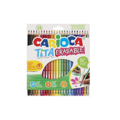 Ξυλομπογιές Carioca Tita erasable 24 χρωμάτων