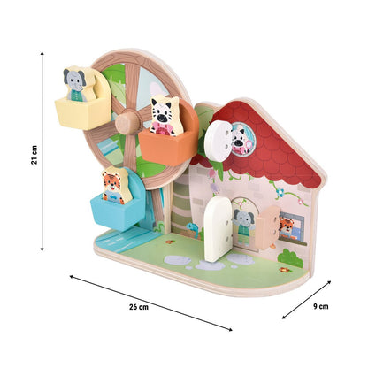 Ρόδα του λούνα παρκ με άγρια ζώα 12 μηνών+