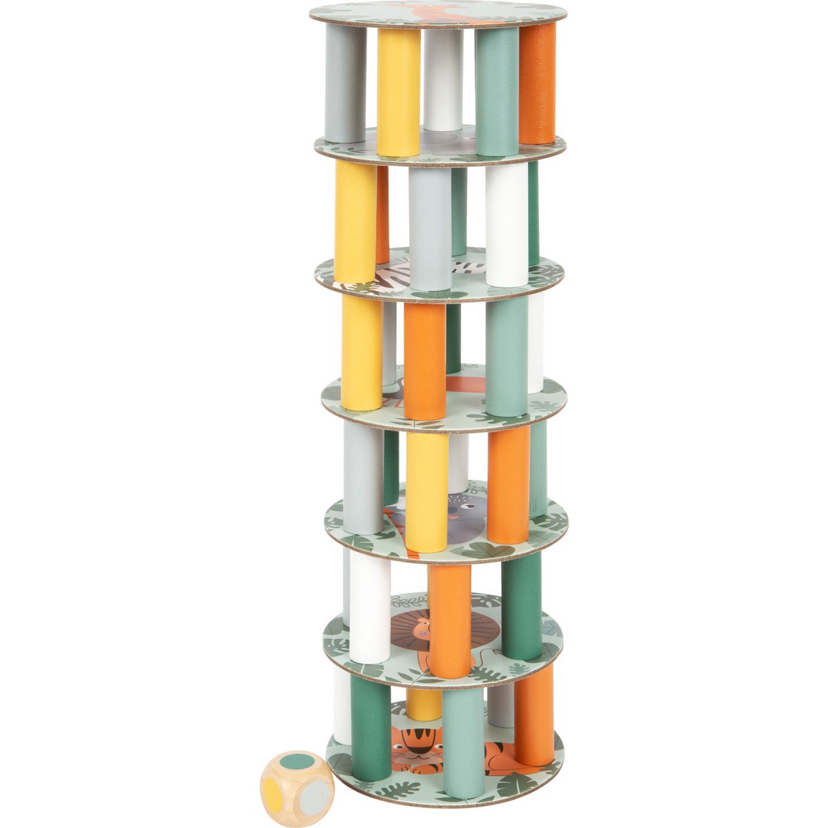 Ξύλινο επιτραπέζιο παιχνίδι στοίβαξης „Safari“