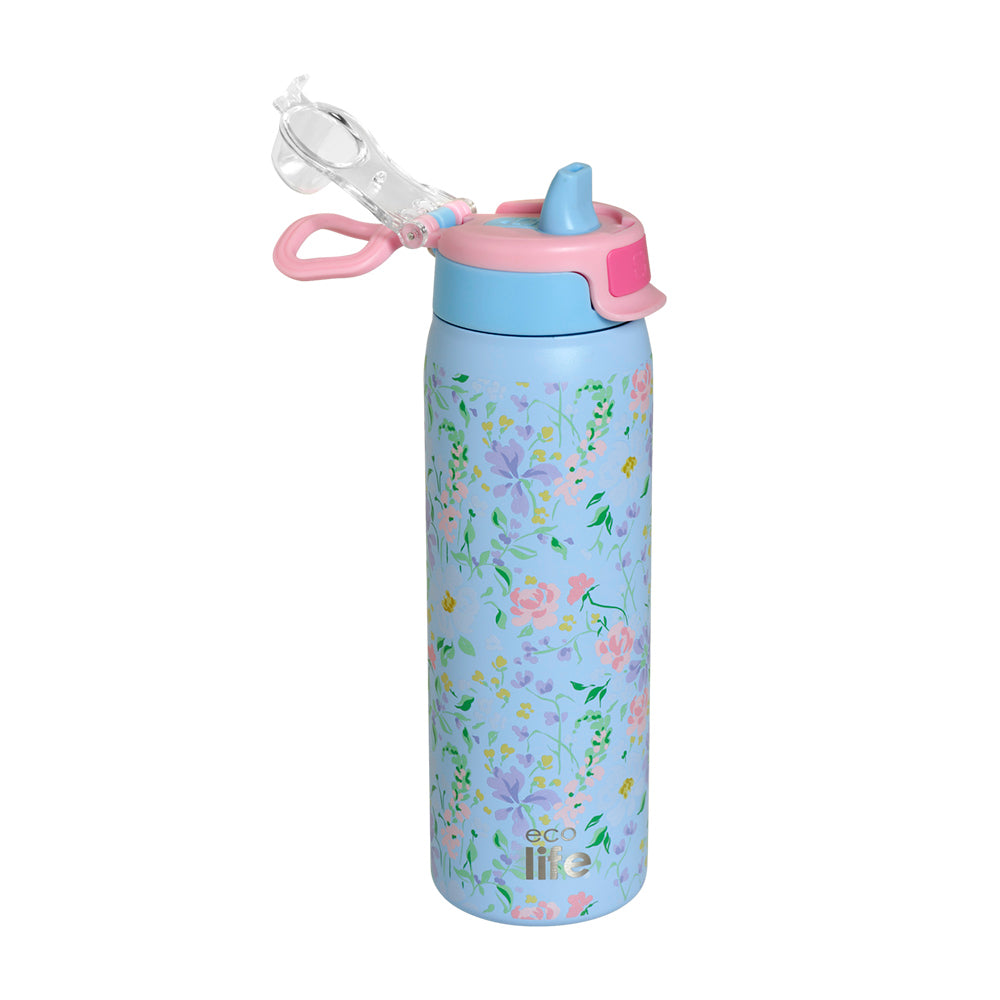 Παγούρι-ανοξείδωτο θερμός 650 ml  Ecolife λουλούδια