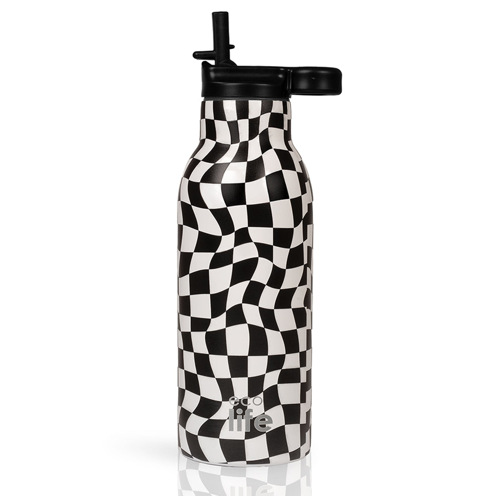 Παγούρι-ανοξείδωτο θερμός 550 ml  Ecolife Chessboard