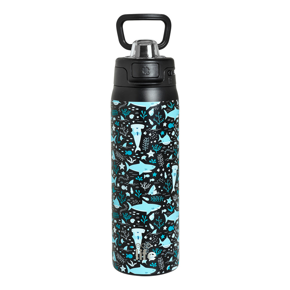 Παγούρι-ανοξείδωτο θερμός 650 ml  Ecolife καρχαρίες