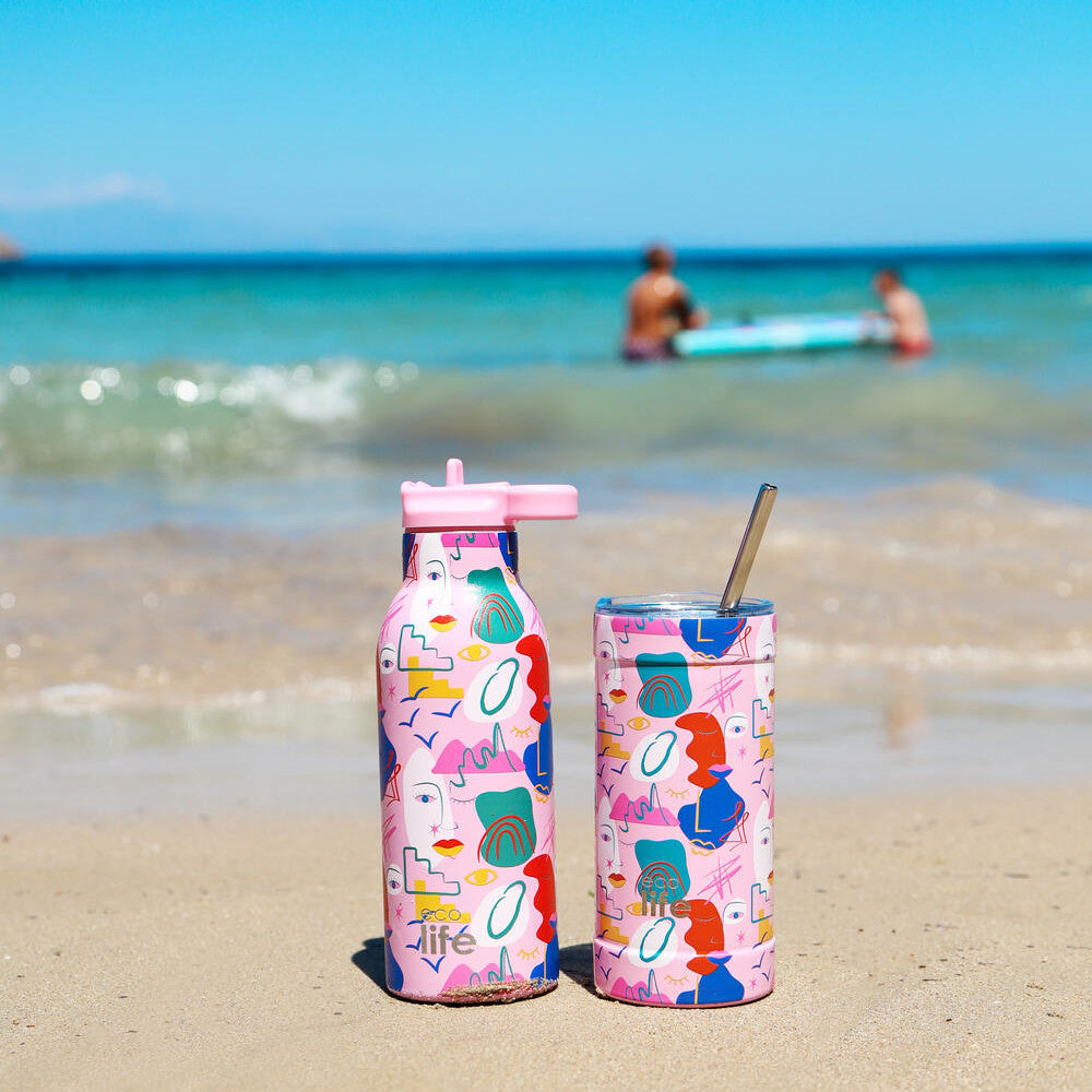 Παγούρι-ανοξείδωτο θερμός 550 ml  Ecolife faces
