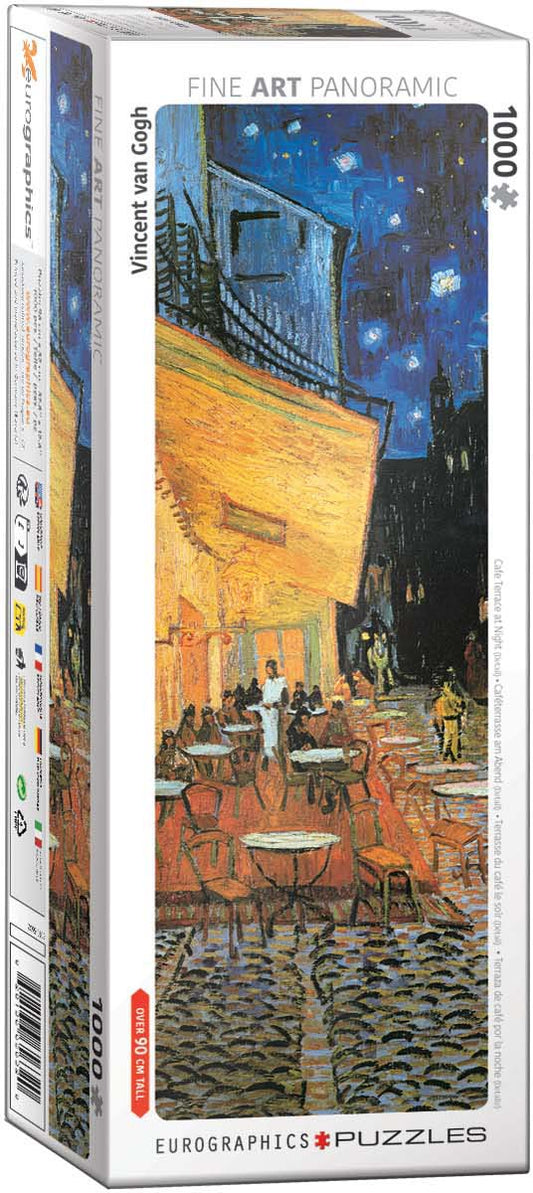 Jigsaw puzzle "Cafe Terrace at Night", 1000 pieces panoramic