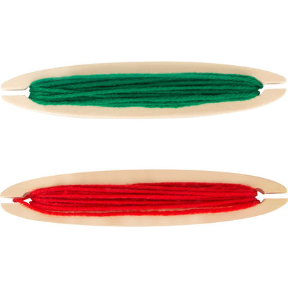 Ξύλινος αργαλειός με νήματα 4+