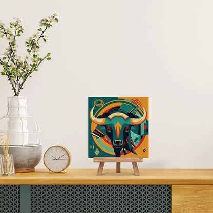 Ταύρος-Κιτ ζωγραφικής με αριθμούς με τελάρο