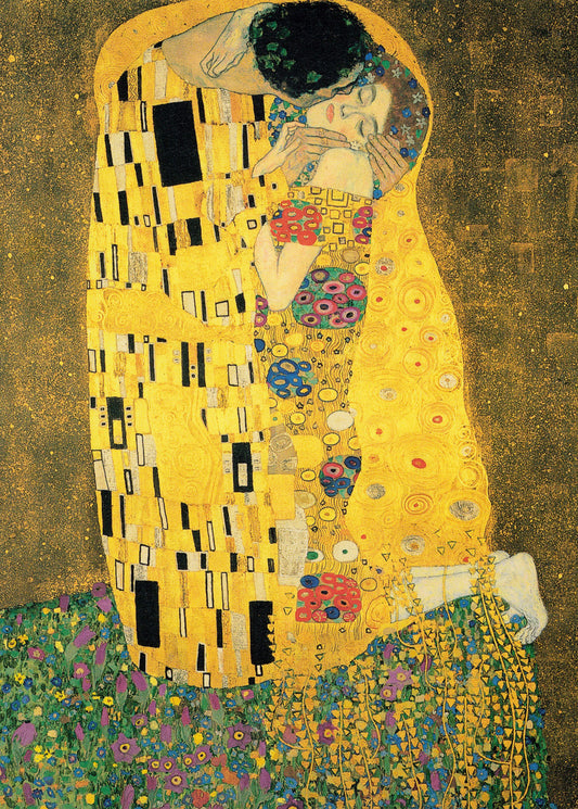 Two puzzles "The Kiss" and "Lady with a Fan" Klimt, 500 pieces