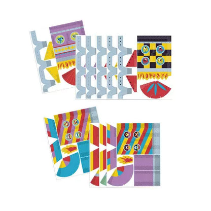 Crafts with making 10 paper rockets 7+