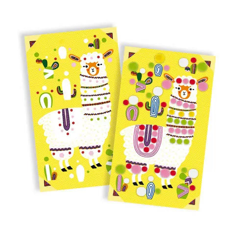 Janod crafts Llama with pom poms 4+