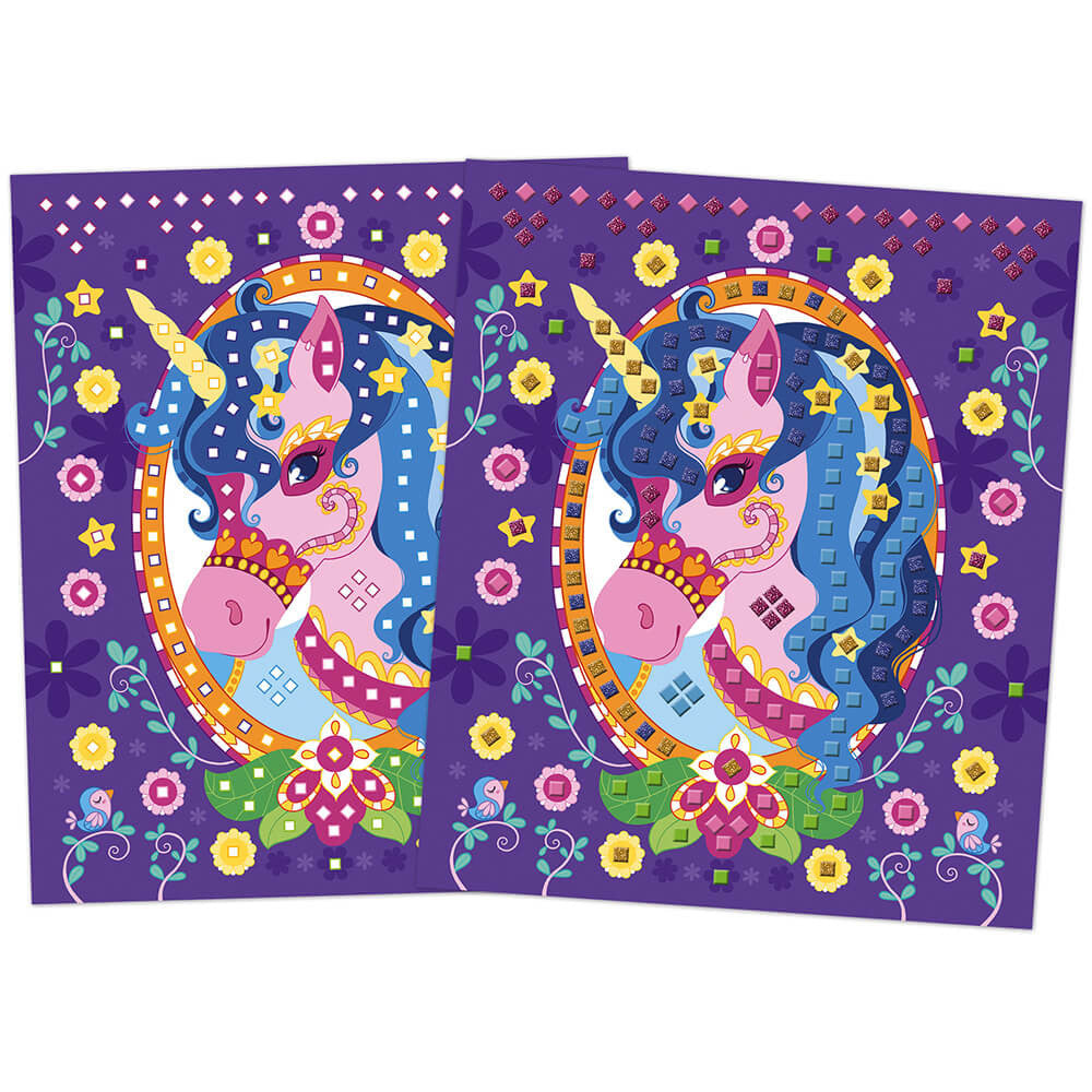 Crafts-Mosaics with ponies and unicorns 5+ 
