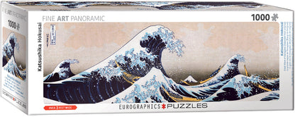 Jigsaw puzzle "The Great Wave off Kanagawa" Hokusai, 1000 pieces panoramic
