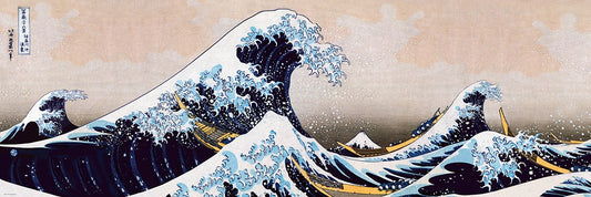 Jigsaw puzzle "The Great Wave off Kanagawa" Hokusai, 1000 pieces panoramic